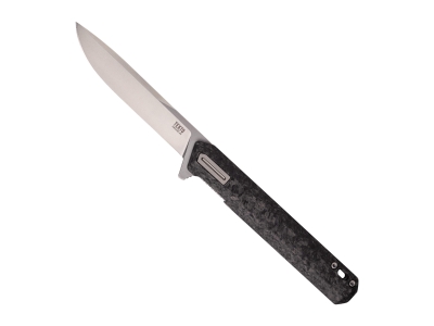 Tekto F2 Bravo Folding Knife // Forged Carbon - Silver Accents