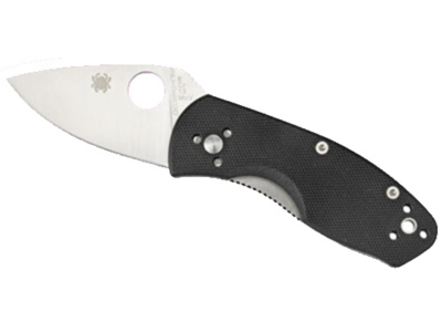 Spyderco 2.25" 8Cr13MoV Blade Black G10 Handle Folding Knife