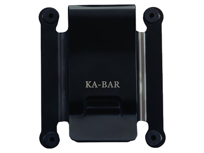 Belt Clip, Black Metal, Fits Ka-Bar TDI/Hinderer/Becker
