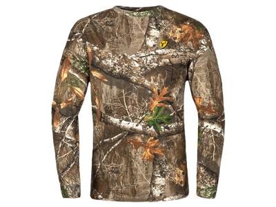 Blocker Shield Series Youth Fused Cotton L/S Shirt, Realtree Edge, Small