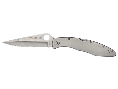 Spyderco 4.13" Folding Spear Point VG-10 Blade Stainless Handle