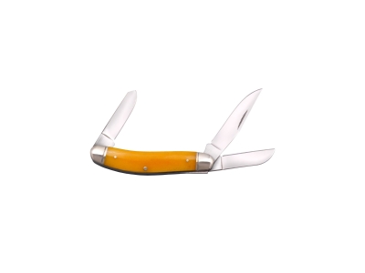 Cold Steel Gentlemans Stockman 3.75in w 3 Blades Yellow Bone