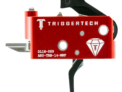TriggerTech AR Diamond Trigger, Black/Red