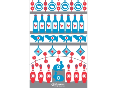 Allen EZ Aim Shooting Gallery Paper Shooting Target & Backer