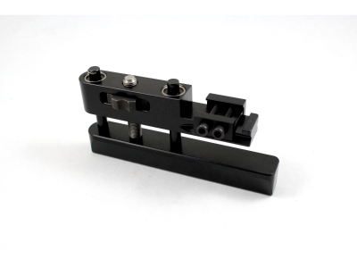 LSP Adjustable Bag Rider Rail Mounted Short Dowel V-Bottom, Hardened, Fine