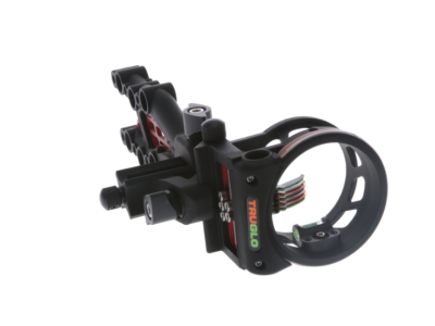 TruGlo Carbon Hybrid Bow Sight w/ Light, Black, Ambidextrous, .019