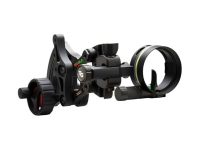 TruGlo Archer's Choice Range Rover Wheel Single Pin Bow Sight, Black, Ambidextrous, .019
