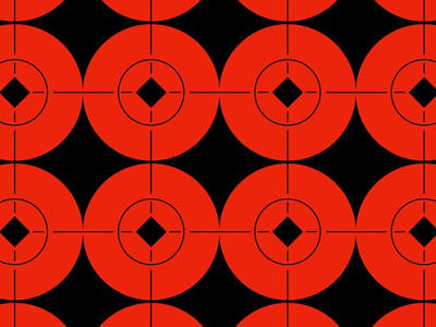 Birchwood  Target Spots Black/Orange 1.5" Bullseye, 160