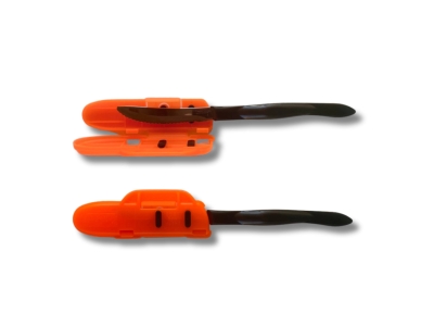 Blade Guard Secure Knife Blade Edge Protection Cover Sheath, Orange