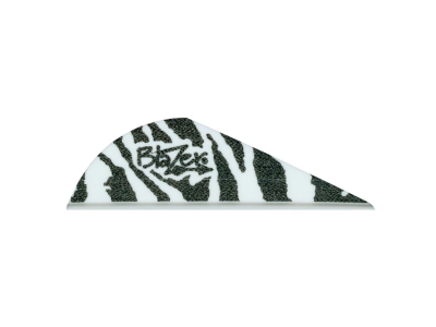 Bohning Blazer Vanes White Tiger 36 pk., Black/White
