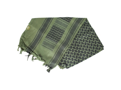 Air Raid Shemagh Black/Olive Drab Scarf, One Size Fits Most, Black/Green