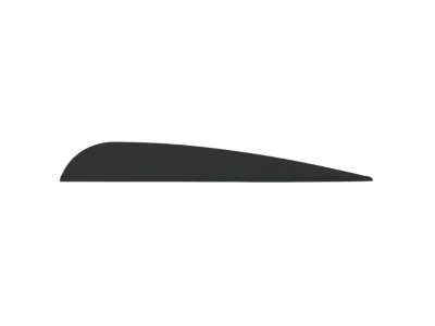 AAE Elite Plastifletch Vanes Black 3.875 in. 100 pk.