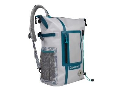 Allen Terrain Adventure Waterproof Sling Pack, Coastal Sand/Ultramarine Teal