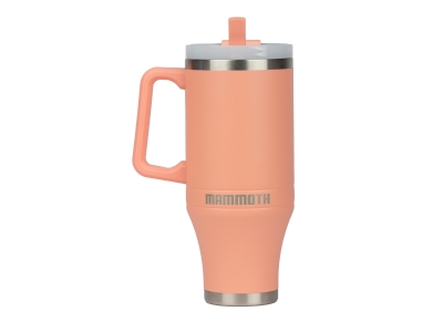 Mammoth Ascent 40 oz Tumbler with Handle and Straw, Coral