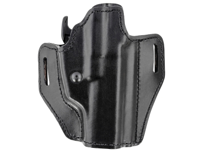 Bianchi OWB Holster, Size 18, Fits S&W M&P, CZ 75, FN FNS, Black Leather, RH