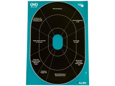Allen Girls With Guns Adhesive Splash Paper Targets, 5 Count, None