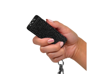 Guard Dog Bling It On Mini Stun Gun w Rhinestone Black