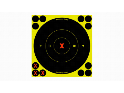 Birchwood  Shoot-N-C Reactive Target 60 Pack Black/Yellow 6"