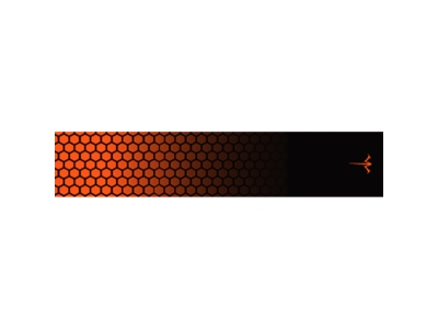 White Water Archery Honeycomb Fade Arrow Wraps, Orange, 15