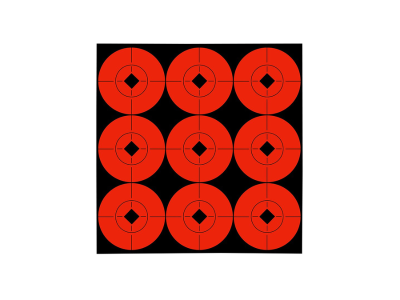 Birchwood  Target Spots Black/Orange 2" Bullseye
