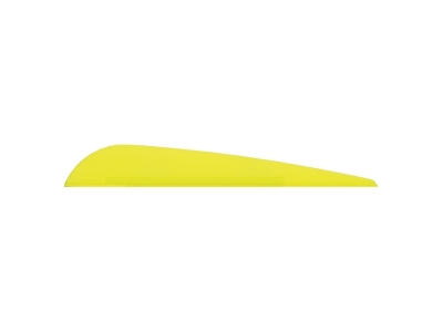 Bohning Bronco Vanes Neon Yellow 4 in. 100 pk.