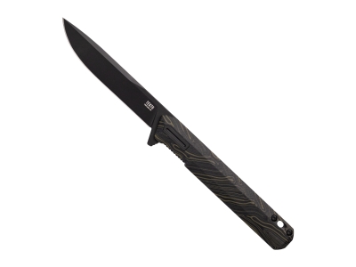 Tekto F2 Bravo Folding Knife // Damascus G10 - Black Accents, None