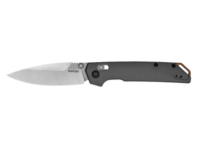 Kershaw 3.4" D2 Spear Point Blade Gray Aluminum Handle