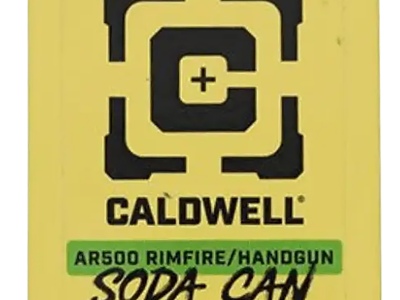 Caldwell Rimfire/Handgun Yellow AR500 Steel Soda Can