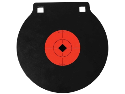 Birchwood  World of Target Double Hole 8" Circle w/Crosshair & Diamond, Black/Orange