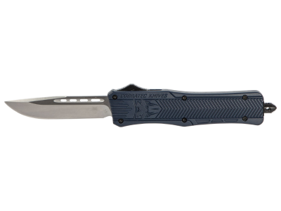 CobraTec 3" D2 OTF Drop Point Knife NYPD Blue Aluminum Handle