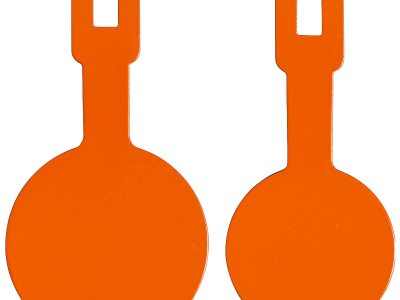 Champion Impact Steel Rimfire Rated 4-Pack Mini-Gong Targets, Orange