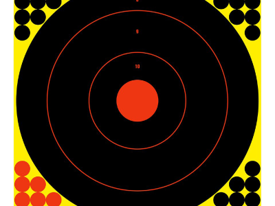 Birchwood  Shoot-N-C Reactive Target Black/Yellow/Red 12" Bullseye