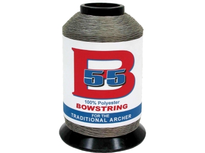 BCY B55 Bowstring Material Silver 1/4 lb.