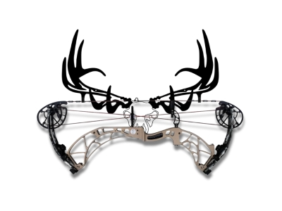 Raxx Bow Hanger Elk Skull Crossbow, Black