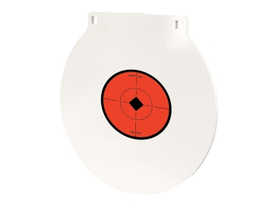 Birchwood  RND10 Round Steel Target Plate, Black/White/Red