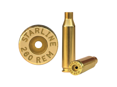 Starline Brass Unprimed Brass Case, .260 Remington, 50