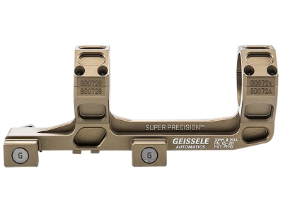 Geissele One-Piece Scope Mount Ring Combo 0 MOA Medium 30mm AR-15