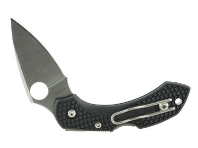 Spyderco 2.25" Clip Point VG-10 Blade Black FRN Folding Pocket Knife