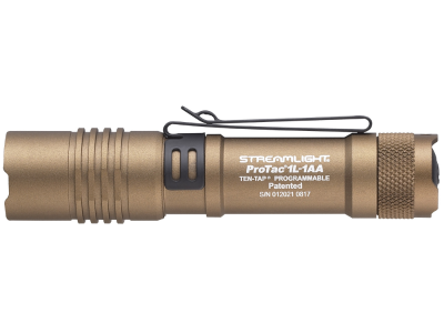 Streamlight 1L-1AA Everyday Carry Flashlight Coyote 40/150/350 Lumens White C4 LED