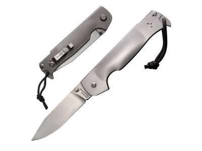Cold Steel Pocket Bushman, Silver, Ambidextrous, Manual