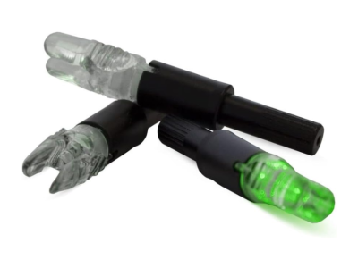 NAP Thunderglo Illuminated Universal Nocks 3 Pack, Green