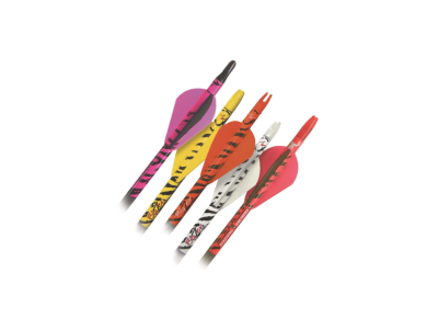 Bohning Blazer Arrow Wraps Yellow Tiger 4 in. 13 pk., Black/Yellow