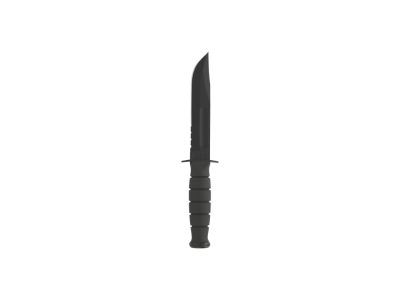 Ka-Bar 5.25" Fighting Knife 1095 Steel Serrated Black Handle