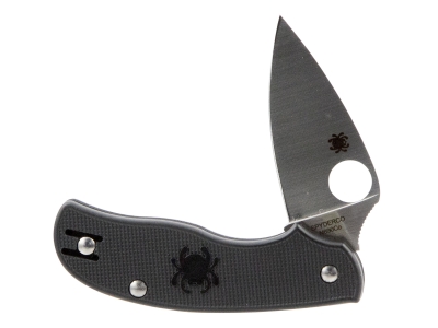 Spyderco 2.61" N690Co Blade Black FRN Handle Folding Knife