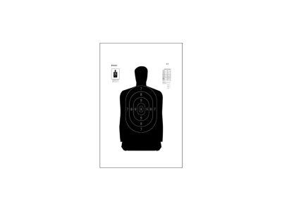 Action Target Inc Qualification Standard Silhouette Paper Target