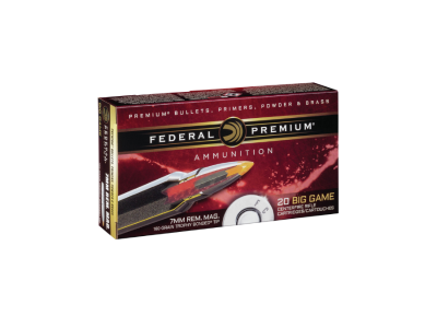 Federal Trophy Bonded Tip Rifle Cartridges, 7mm Remington Magnum, 20