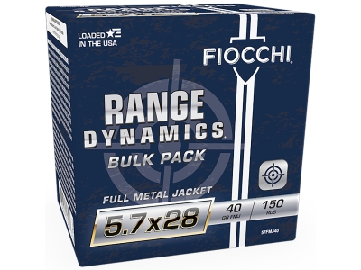 Fiocchi Range Dynamics 5.7x28mm Full Metal Jacket, 150