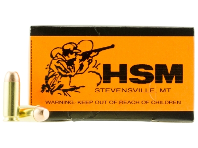 HSM Training Firearm Ammunition Full Metal Jacket, 10mm Auto, 50