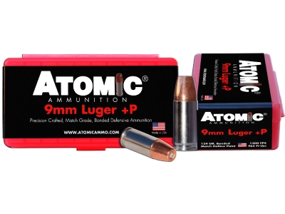 Atomic Ammunition Match Precision Craft, 9mm Luger, 20