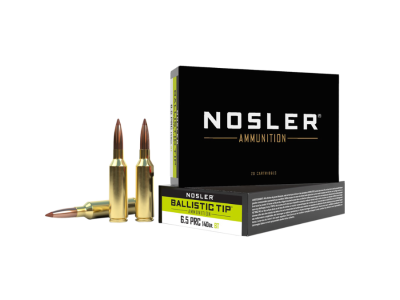 Nosler Ballistic Tip Rifle Rounds, 6.5 Precision Rifle Cartridge, 20